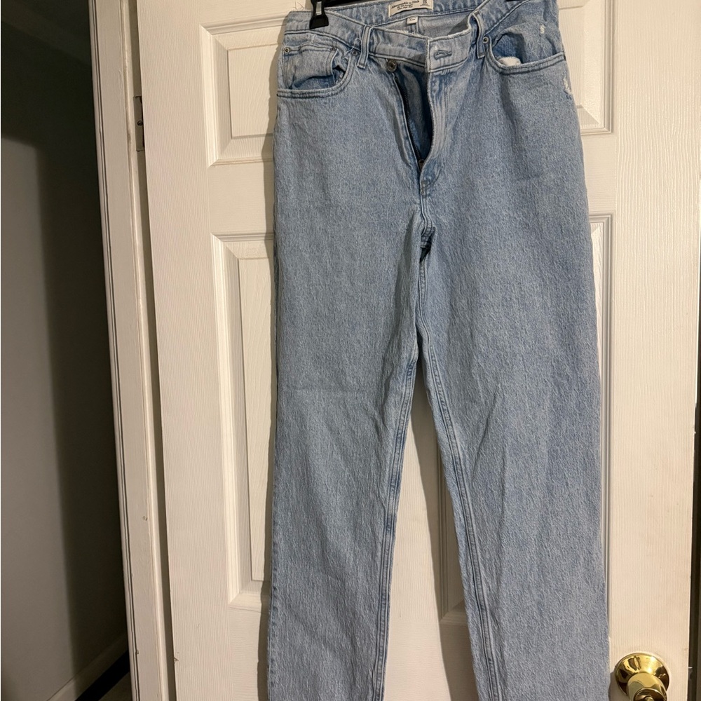 Abercrombie & Fitch Light Blue Straight Leg Jeans